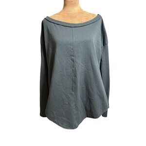 Free People Beach Long Sleeve Top Medium Oversized Crew Layers. Q4